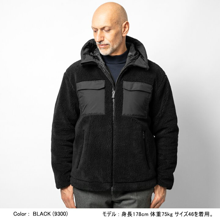 楽天市場】【返品不可】ヘルノ HERNO ボア ジャケット ブルゾン  