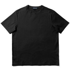 ヘルノ HERNO コットンTシャツ クルーネック JG000168U ブラック ネイビー ホワイト 半袖 Tシャツ 黒T 白T シャツ 紺 メンズ 高級Tシャツ インナー カットソー 無地Tシャツ ストレッチ 着心地のいい服 肌ざわり ハイブランドTシャツ ハイブランド カジュアル イタリア 夏