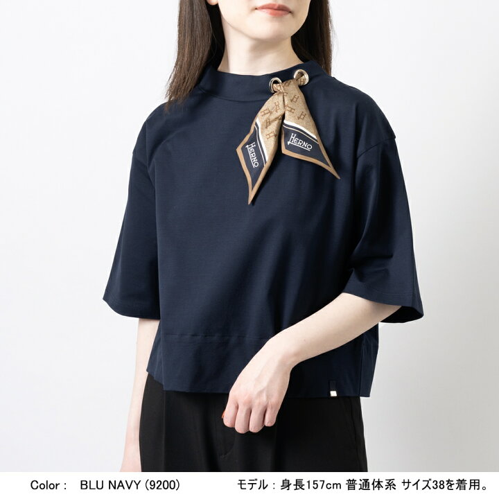 楽天市場】ヘルノ HERNO Tシャツ JG000203D レディース スカーフ付き  