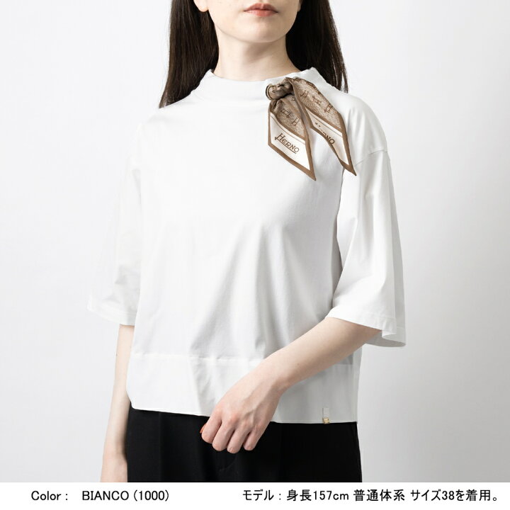 楽天市場】ヘルノ HERNO Tシャツ JG000203D レディース スカーフ付き 