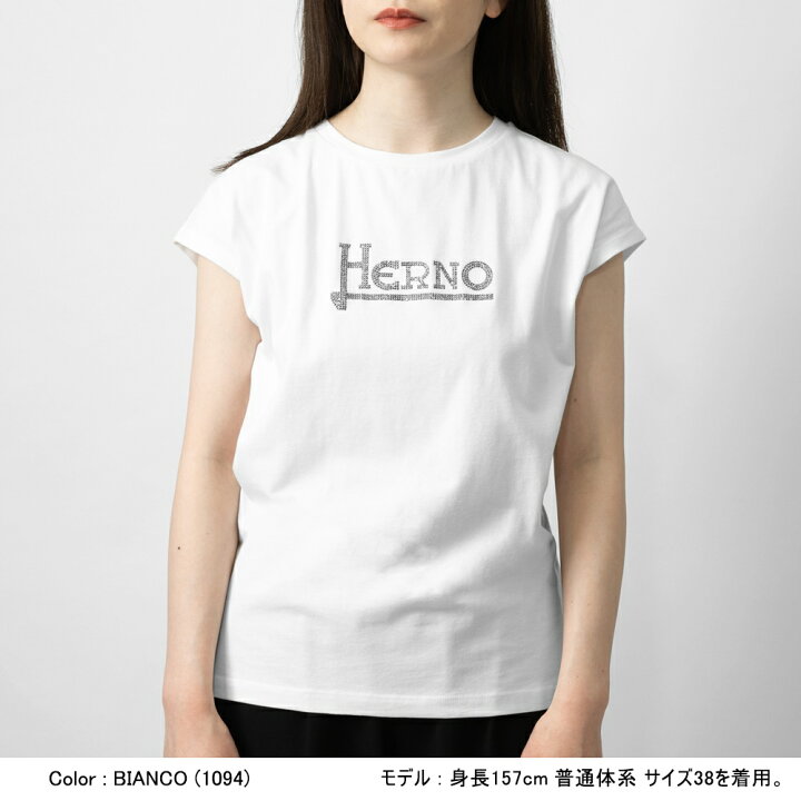 楽天市場】ヘルノ HERNO Tシャツ JG000211D ラインストーン レディース 