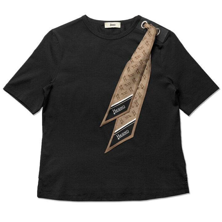 楽天市場】ヘルノ HERNO Tシャツ JG000219D レディース スカーフ付き  