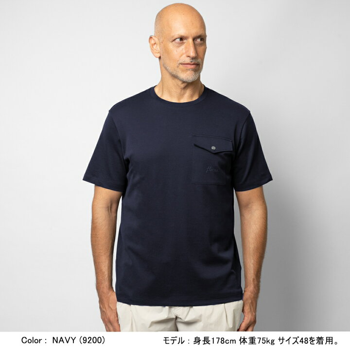 楽天市場】ヘルノ HERNO Tシャツ クルーネック JG00027UR ネイビー 
