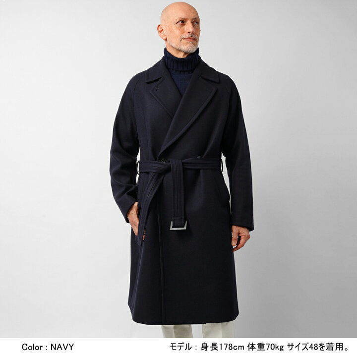 楽天市場】イーヴォ HEVO ベルテッドコート ダブルブレスト BRINDISI  
