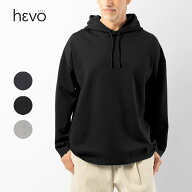 イーヴォ HEVO スウェットフーディ オーバーサイズ TUGLIEL ブラック ネイビー グレージュ メンズ スウェ…