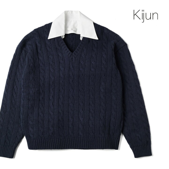 楽天市場】【返品不可】キジュン KIJUN Vネックニット セーター 