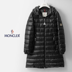 モンクレール MONCLER ダウンコート AMINTORE ブラック ダウンジャケット ダウン レディース 軽量 秋冬 冬 アウター ブランド コート ナイロン ワッペン 軽い 暖かい 撥水 ミドル ミドル丈 膝丈 ロング ロング丈 サイズ フード付き フード 大人 きれいめ