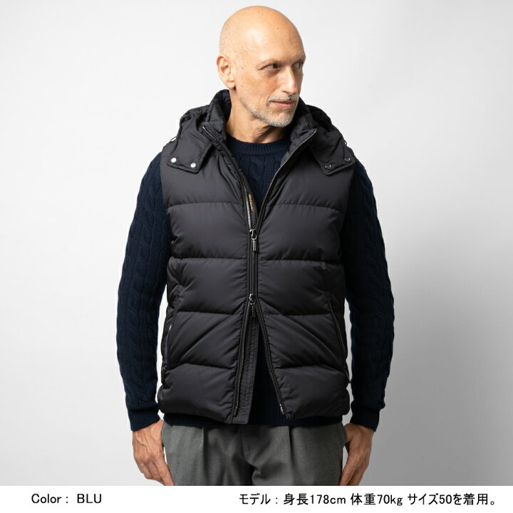 MOORER／ムーレー ／ダウンベスト／FIRE-WK／ダークネイビー／48 