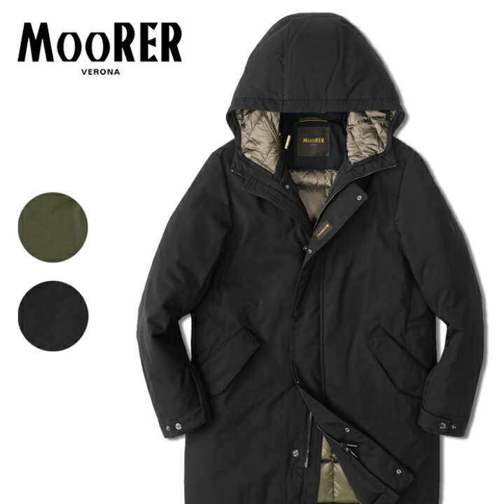 楽天市場 ムーレー Moorer ダウンコート モッズコート Marco Wco カーキ ブラック ナイロン Grandpere