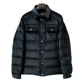 ムーレー MOORER VETON-VH ヴェトン ダウンジャケット ダウンシャツ コーデュロイ ネイビー 秋冬 メンズ ジャケット シャツ型 ダウンジャケット メンズアウター シンプル ブランド イタリア 秋 冬 大きいサイズ おしゃれ アウター