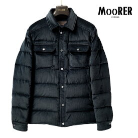 ムーレー MOORER VETON-VH ヴェトン ダウンジャケット ダウンシャツ コーデュロイ ネイビー 秋冬 メンズ ジャケット シャツ型 ダウンジャケット メンズアウター シンプル ブランド イタリア 秋 冬 大きいサイズ おしゃれ アウター