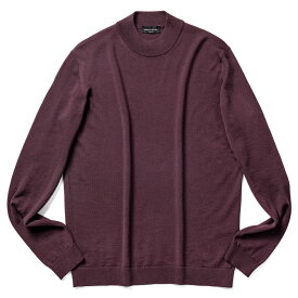 ロベルトコリーナ roberto collina ニット モックネック 1006 ハイゲージ ワインレッド ブラック ネイビー オフホワイト カーキ ミリタリー ワインレッド ボルドー グリーン 秋 冬 メンズ ニット ハイネック ハイネックセーター セーター 薄手 おしゃれ モックネックセーター