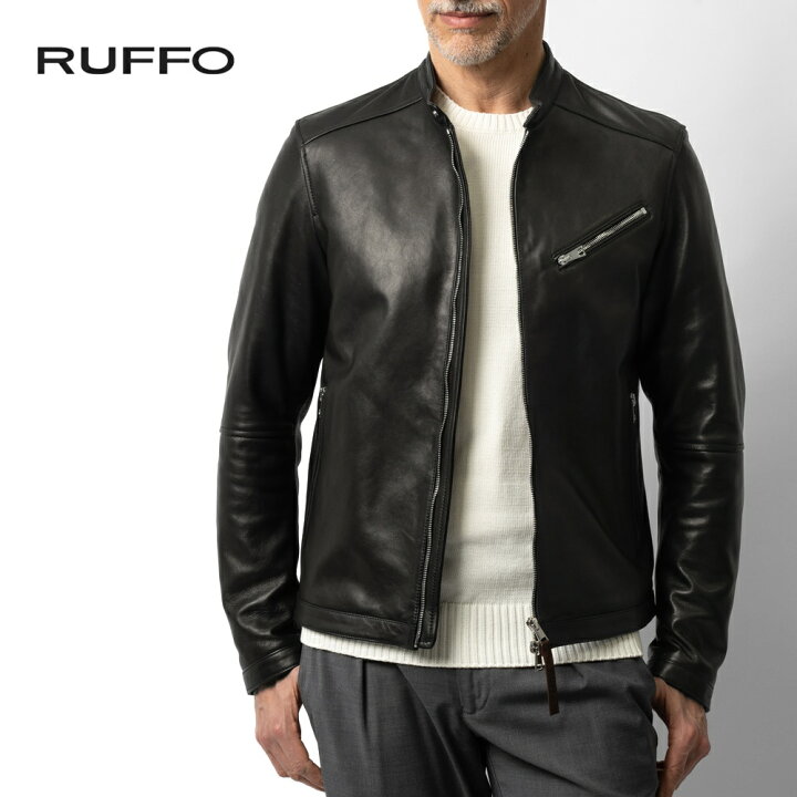 楽天市場】【返品不可】ルッフォ RUFFO ライダース レザージャケット 