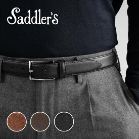 サドラーズ Saddler's ベルト G337 ブラック ダークブラウン ブラウン サッフィアーノ【3.0cm幅】【メンズ ベルト ビジネス イタリア】
