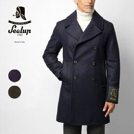 シーラップ SEALUP メンズ ピーコート ロング丈 GENOVA ジェノバ 50092 26AW コート メンズコート メンズピーコート ウールコート ピーコートメンズ 中綿入り コート アウター メンズアウター 男性 シンプル ロング ウール イタリア ネイビー ブラック カーキ