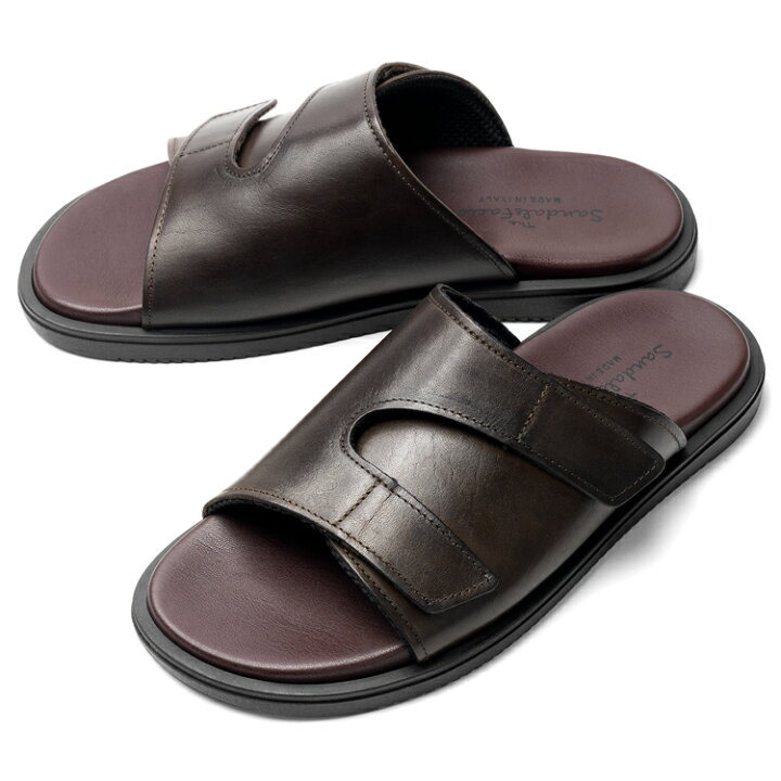 楽天市場】サンダルスファクトリー レザーサンダル スムースレザー  