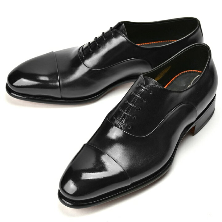 楽天市場】サントーニ SANTONI 12621 ストレートチップ ブラック 