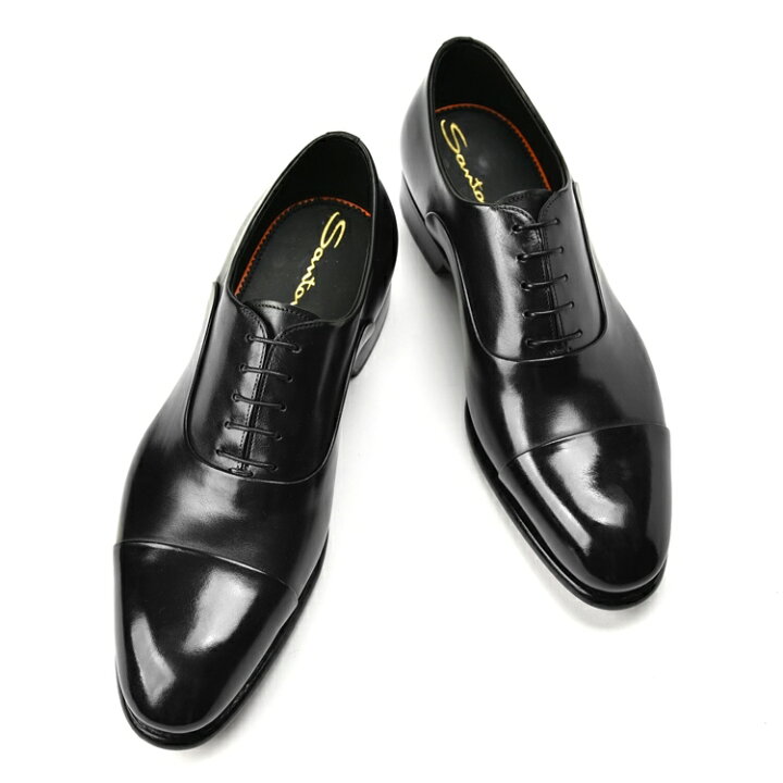 楽天市場】サントーニ SANTONI 12621 ストレートチップ ブラック 