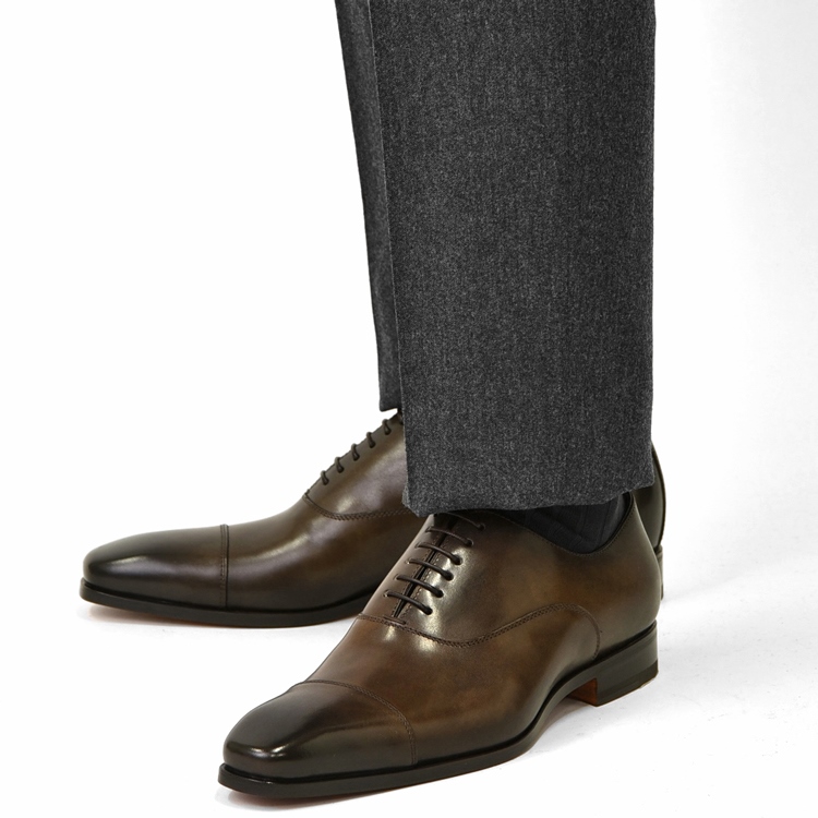 サントーニ SANTONI 15004 ストレートチップ ダークブラウン ドレスシューズ 革靴 ビジネス メンズ | GRANDPERE