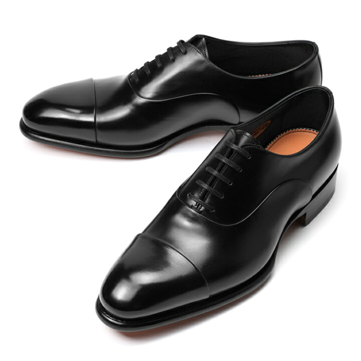 楽天市場】サントーニ SANTONI 12621 ストレートチップ ブラック 