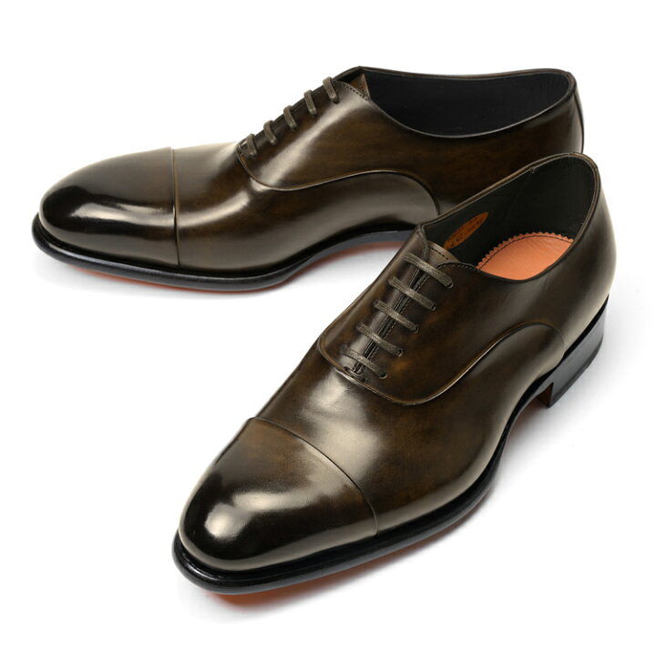 楽天市場】サントーニ SANTONI 12621 ストレートチップ ダークブラウン 