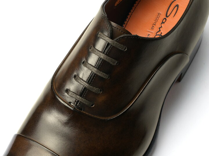 楽天市場】サントーニ SANTONI 12621 ストレートチップ ダークブラウン  