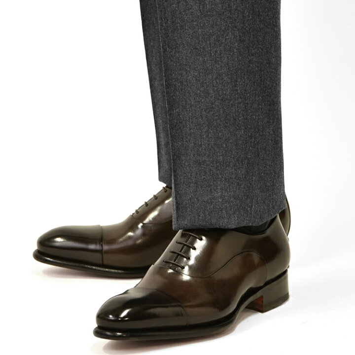楽天市場】サントーニ SANTONI 12621 ストレートチップ ダークブラウン 