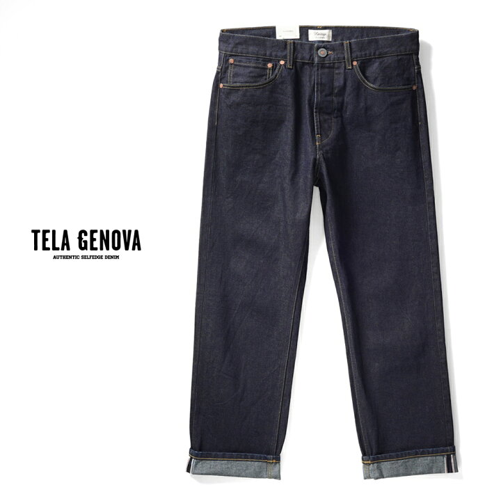 楽天市場】テラジェノバ TELA GENOVA デニム 5ポケット ROD010 BLUE AO 