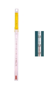 クレセル ガラス製棒温度計 -20〜50度 AL-305R