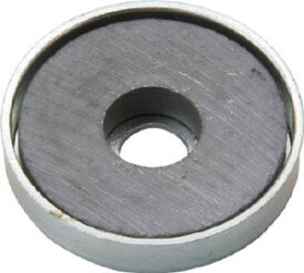TRUSCO(トラスコ)キャップ付きフェライト磁石　丸型（穴有り）　外径36.0mm×厚み7.5mm