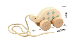 知育玩具　木製おさんぽ カメ