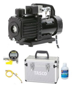 TASCO（タスコ）ウルトラミニ真空ポンプ(ツーステージ)　デジタル真空ゲージ付きセット　TA150SW-K
