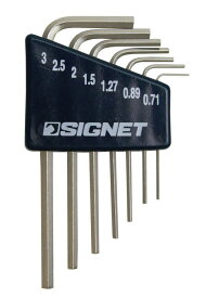 SIGNET(シグネット)　ホルダー付六角棒レンチ7本セット　(0.71〜3mm)　35060