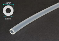 シリコーンチューブ　2.5mm×5mm×1m　切り売り