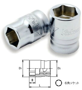 Ko-ken(�R�[�P��)�@Z-EAL 1/2(12.7mm)�X�^���_�[�h�\�P�b�g(6�p�^�C�v)�@24mm�@4400MZ-24