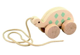 知育玩具　木製おさんぽ カメ