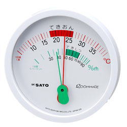 SATO 佐藤計量器 全国どこでも送料無料 ルームメイト温湿度計 1024-00 特価品コーナー☆