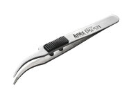 ANEX(兼古製作所)　ラバーグリップ付ステンレスピンセット　はじピン　先丸鷲型120mm　No.217-H