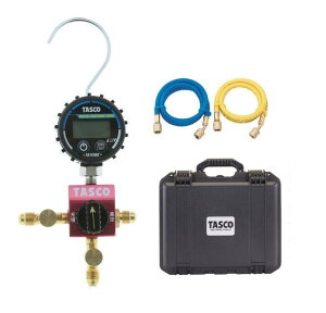 TASCO�i�^�X�R�jR410A,R32�p�{�[���o���u���f�W�^���V���O���}�j�z�[���h�L�b�g�@�`���[�W�z�[�X92cm�^�C�v�@TA123DG-1