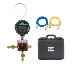 TASCO�i�^�X�R�jR410A,R32�p�{�[���o���u���f�W�^���V���O���}�j�z�[���h�L�b�g�@�`���[�W�z�[�X150cm�^�C�v�@TA123DG-2