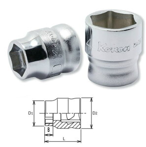 Ko-ken(�R�[�P��)�@Z-EAL 3/8(9.5mm)�X�^���_�[�h�\�P�b�g(6�p�^�C�v)�@17mm�@3400MZ-17