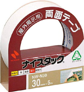 ニチバン 両面テープ"ナイスタック" 屋外提示用タイプ 30mm×5m×0.43mm