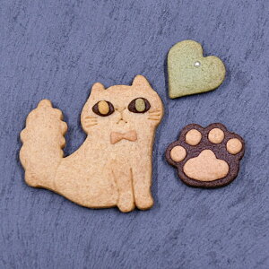 monjuillet ネコ オッドアイ クッキー 保存料・合成着色料不使用! 焼き菓子 個包装 小袋セット バターを使用し体に優しい天然素材で安心安全かわいいクッキー ホワイトデー