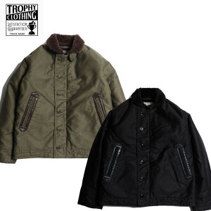 TROPHY CLOTHING / �g���t�B�[�N���[�W���O / N-1 TR.mfg.Jacket / ���ԃf�b�L�W���P�b�g / DECK JACKET / ALPAKA WOOL / �A���p�J�E�[�� / �~���^���[