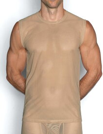 タンクトップ メンズ シースルー メッシュ C-IN2 SHEER RELAXED TANK TOP スリーブレスTシャツ インナーシャツ ストレッチ スポーツ 吸汗速乾 メンズ パンツ 下着 メンズ下着 男性下着 アンダーウェア ブランド セクシー おしゃれ かっこいい プレゼント ギフト