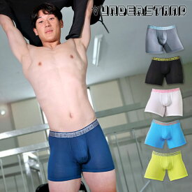 ロングボクサーパンツ UNDERSTAND アンダースタンド STROBESCOPE ストロボ MOMO-FITTER モモフィッター モダール 吸湿速乾 軽量 ボクサーパンツ ボクサーブリーフ スパッツ メンズ 下着 メンズ下着 パンツ ブランド 男性下着 かっこいい おしゃれ