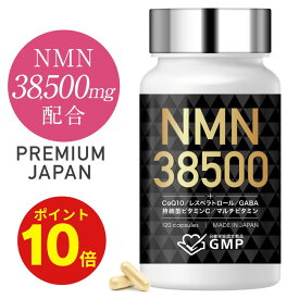【ポイント10倍！3/8 10時〜3/11 1時まで 】NMN サプリメント 38500 日本製 純度100% β型NMN GMP 全ロットW分析 サプリ 耐酸性カプセル コエンザイムQ10 ビオチン マルチビタミン ビタミンB2 美容 120日分