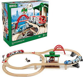 BRIO ( ブリオ ) WORLD トラベルレールセット 全42ピース 対象年齢 3歳~ ( 電動車両 電車 おもちゃ 木製 レール ) 33512