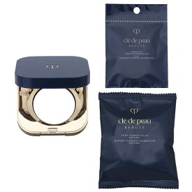 【セット】 資生堂 クレ ド ポー ボーテ cle de peau BEAUTE タンクッションエクラ ナチュレル SPF25/PA+++ 14g ケース パフ付 クッションファンデーション オークル10