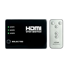 ビートソニック HDMIセレクター 3入力1出力 リモコン付 Fire TV Stick/スマートフォン/メディアプレイヤー 車載専用設計 切替器 IF21A